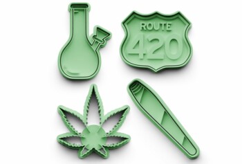 Cannabis Keksausstecher Set