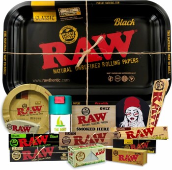 Rolling Tray Raw black