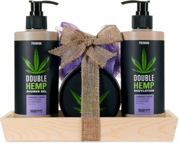 BRUBAKER Cosmetics Hanföl Dusch- und Pflege Set Black Edition