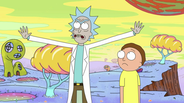 Szene aus der Serie Rick and Morty