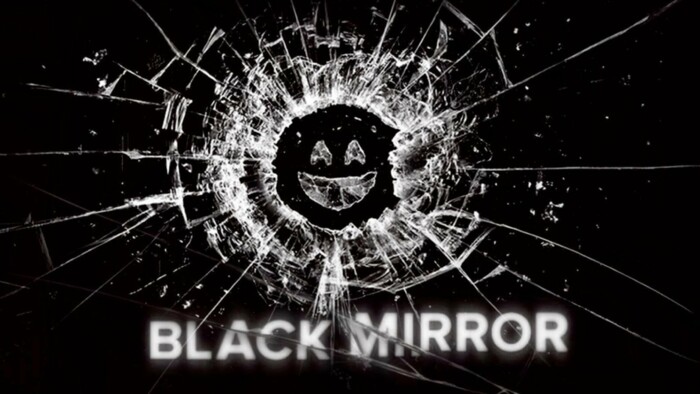 Logo der Serie Black Mirror auf Netflix