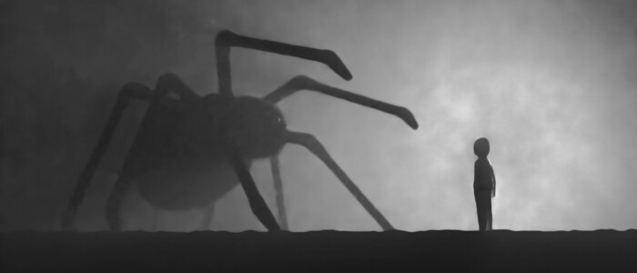 ueberdiemensional_grosse_spinne_im_nebel_vor_einem_menschen