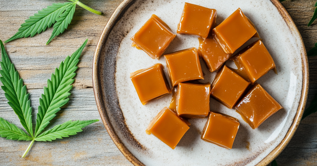cannabis caramel bonbons