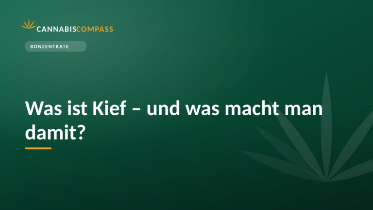 Was ist Kief – und was macht man damit?